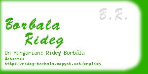 borbala rideg business card